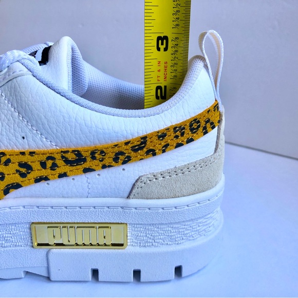 NEW PUMA Mayze Roar Platform Sneakers Shoes White 7.5 Women’s, Size 6 Girl’s - Picture 8 of 16